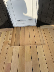 Hårdtræs terrasse i Skagen, 100 m² – Eksklusivt design uden synlige skruer